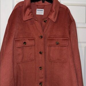 Old Navy Women's Terracotta Button-Down Jacket